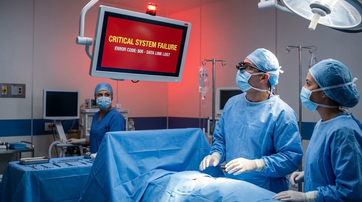 Software failure halts surgery