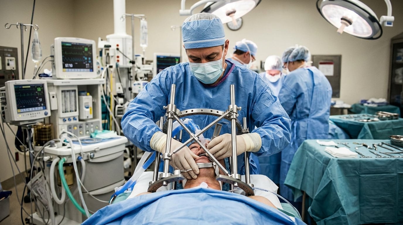 Limited airway access for anesthesia